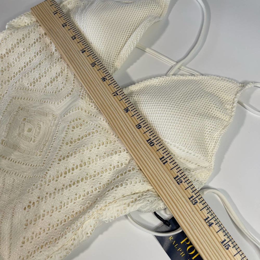 Polo Ralph Lauren Sahara Crochet Plunge X-Back Swim One-Piece Size S NWT - Picture 5 of 9